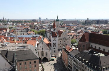 Fototapeta premium Vue aérienne sur Munich - Allemagne