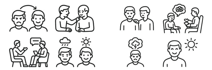 Mental Health Support and Emotional Well-being Concepts