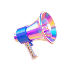 Holographic Megaphone Advertising Communication Announcement Promotion Loudspeaker