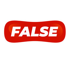 False Button Icon on Transparent