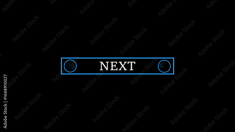 Aufkleber glowing white text cursor animation. design is next button vector sign, symbol, pointing towards dow