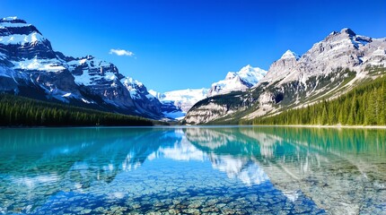 Emerald Lake Mountain Vista Peaceful Nature Scene Tranquil Waters