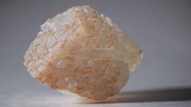 close-up view of the rare stone Aragonite