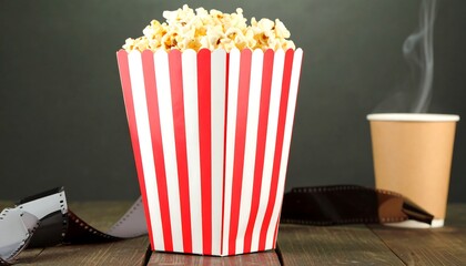 Popcorn, drink, and film
