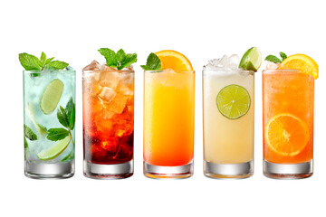 Fototapeta premium cocktail with lime and mint