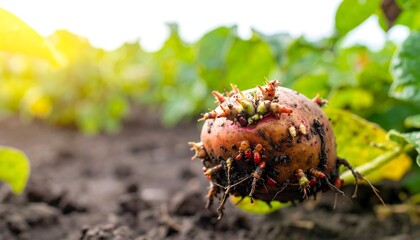 Potato in field