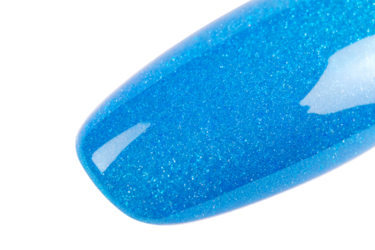 gel polish false nail blue