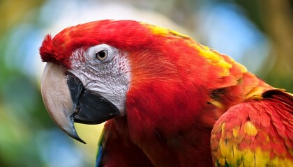 red and yellow macaw