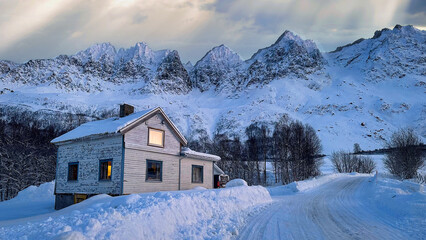 beautiful landscapes in Norwegian Lapland