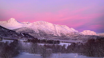 beautiful landscapes in Norwegian Lapland