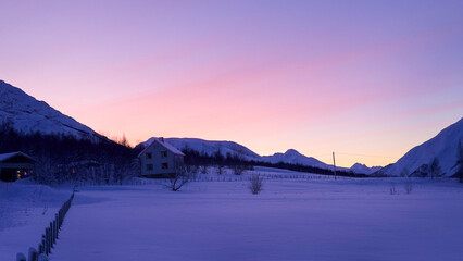 beautiful landscapes in Norwegian Lapland