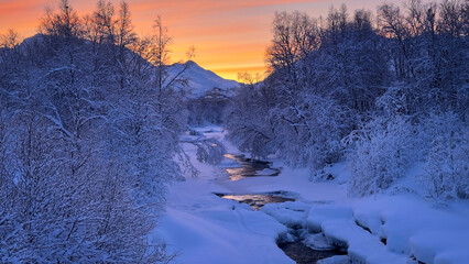 beautiful landscapes in Norwegian Lapland