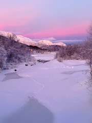 beautiful landscapes in Norwegian Lapland