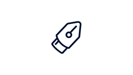 Digital Pen Tool Icon Graphic Vector Art Concept