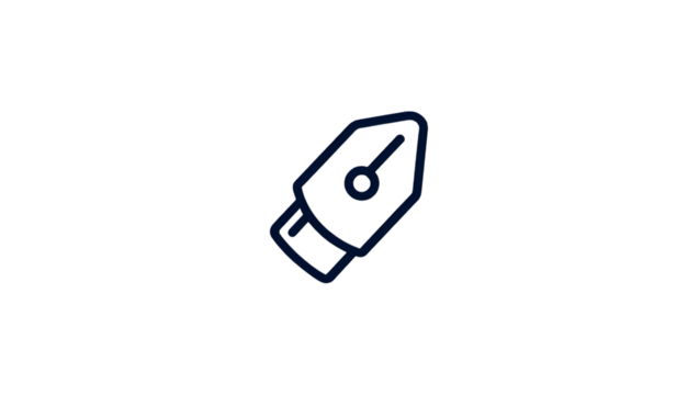 Digital Pen Tool Icon Graphic Vector Art Concept