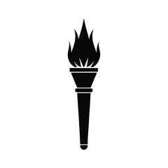 vector illustration of a burning match