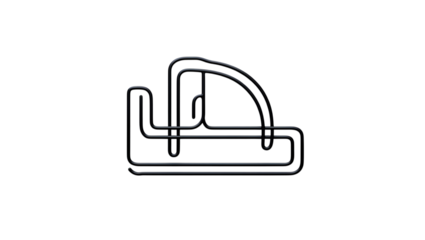 Futuristic Metal Pipe System Abstract Design