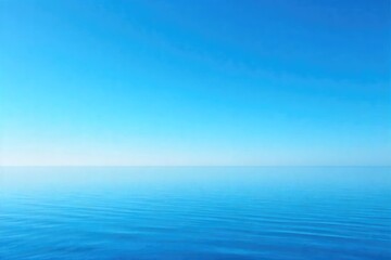 Fototapeta premium Serene, cloudless blue sky stretching to the horizon Perfect for backgrounds, travel, or nature themes Enjoy this vibrant image of pure, unblemished azure , elevation, clear