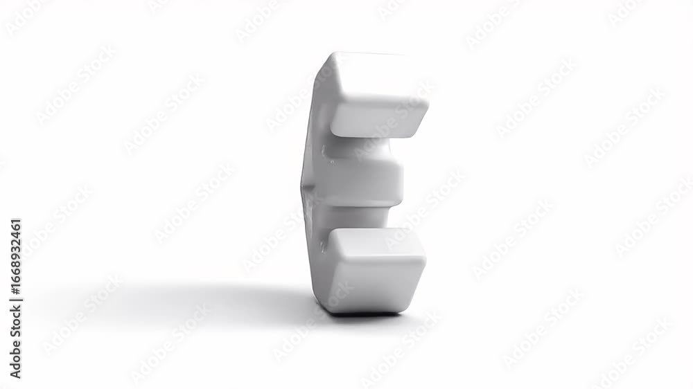 Poster dynamic 3d number three: abstract rotating arrow design