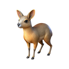 Fototapeta premium Patagonian Mara Animal 3D Transparent Background PNG