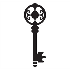 Obraz premium antique key vector illustration
