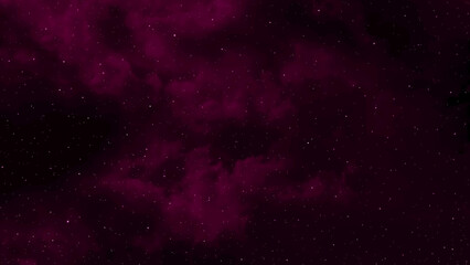 Starry night sky galaxy space background. Purple violet magenta red dark night sky.