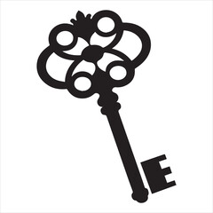 Obraz premium antique key vector illustration