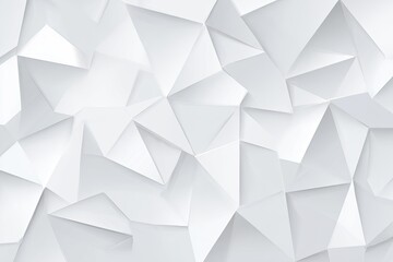 Abstract seamless pattern of numerous off-white, low-poly triangles creating a textured, three-dimensional effect