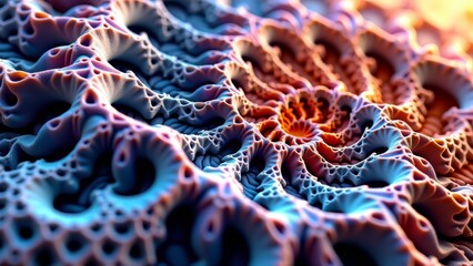 Fototapeta premium Complex fractal pattern with intricate details