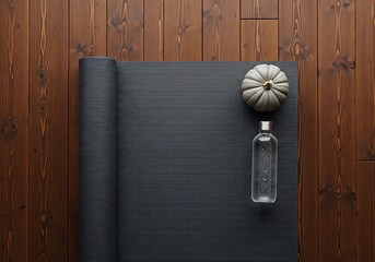 Halloween Product Photography Styling Autumn Fitness Yoga Mat Setup