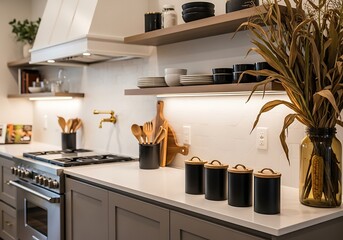Halloween Product Photography Styling Modern Kitchen Fall Decor Styling