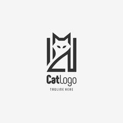 Creative Black White Cat Branding