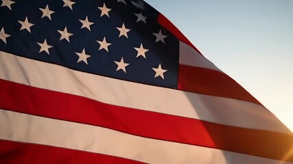 patriot day american flag waving sunset patriotic freedom