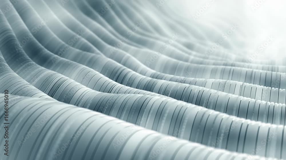 Aufkleber luminous wavy gradient flowing dynamically across transparent background, revealing sleek abstract d