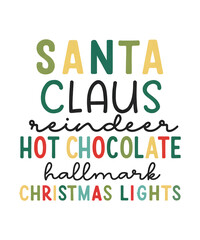 Fototapeta premium santa claus reindeer hot chocolate hallmark christmas lights