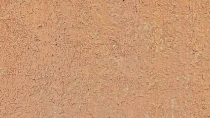 Textured Surface Cracked Paint Peeling Orange Wall Background