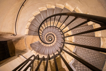 Spiral staircase in Paris