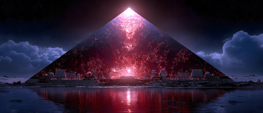 Egyptian Myth・Isis' Lament Tide | Isis' Tears Forming Nile Deluge, Osiris' Organ Data Floating, Pyramid Firewalls Collapsing, Set's Usurpation Hologram Downstream