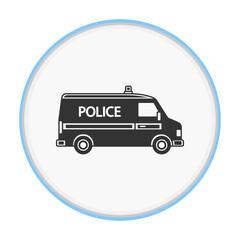 vector police car icon