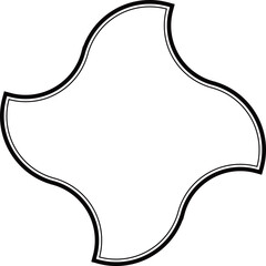 手裏剣型のフレーム