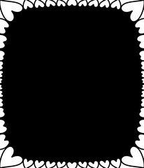 black and white frame