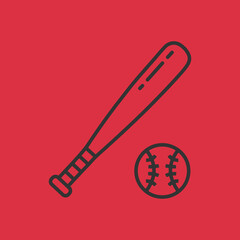 Baseball Bat Icon