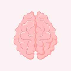 Brain clipart, mental health illustration