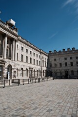 Obraz premium Victorian architecture in Somerset House London. Residence of the Queen of England.