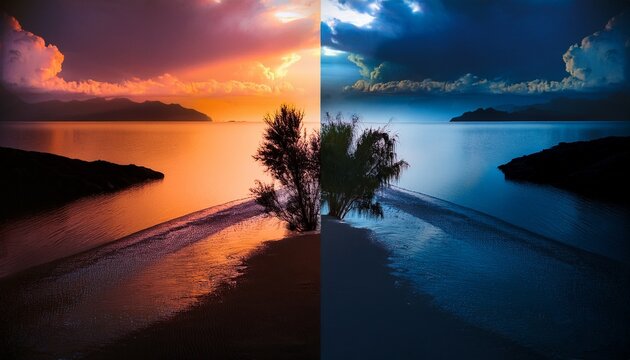 duotone effect actions for photoshop designed to create bold two tone images with a modern aesthetic the effects are demonstrated on various images showing their potential to add contrast