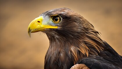 Fototapeta premium bird of prey with yellow beak