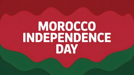 Morocco independence day celebration national holiday festive design graphic art