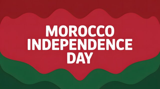 Morocco independence day celebration national holiday festive design graphic art - Powered by Adobe