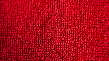 Texture background red fabric textile material pattern macro abstract surface wool cotton fleece towel weave thread fibre warm colour