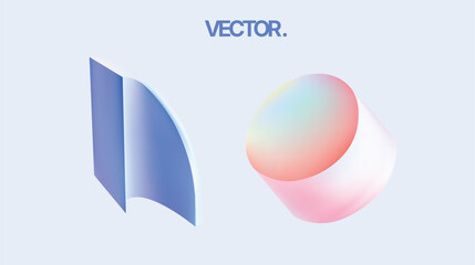 Explore Stunning and Stylish 3D Vector Shapes Designed in Beautiful Soft Color Palettes